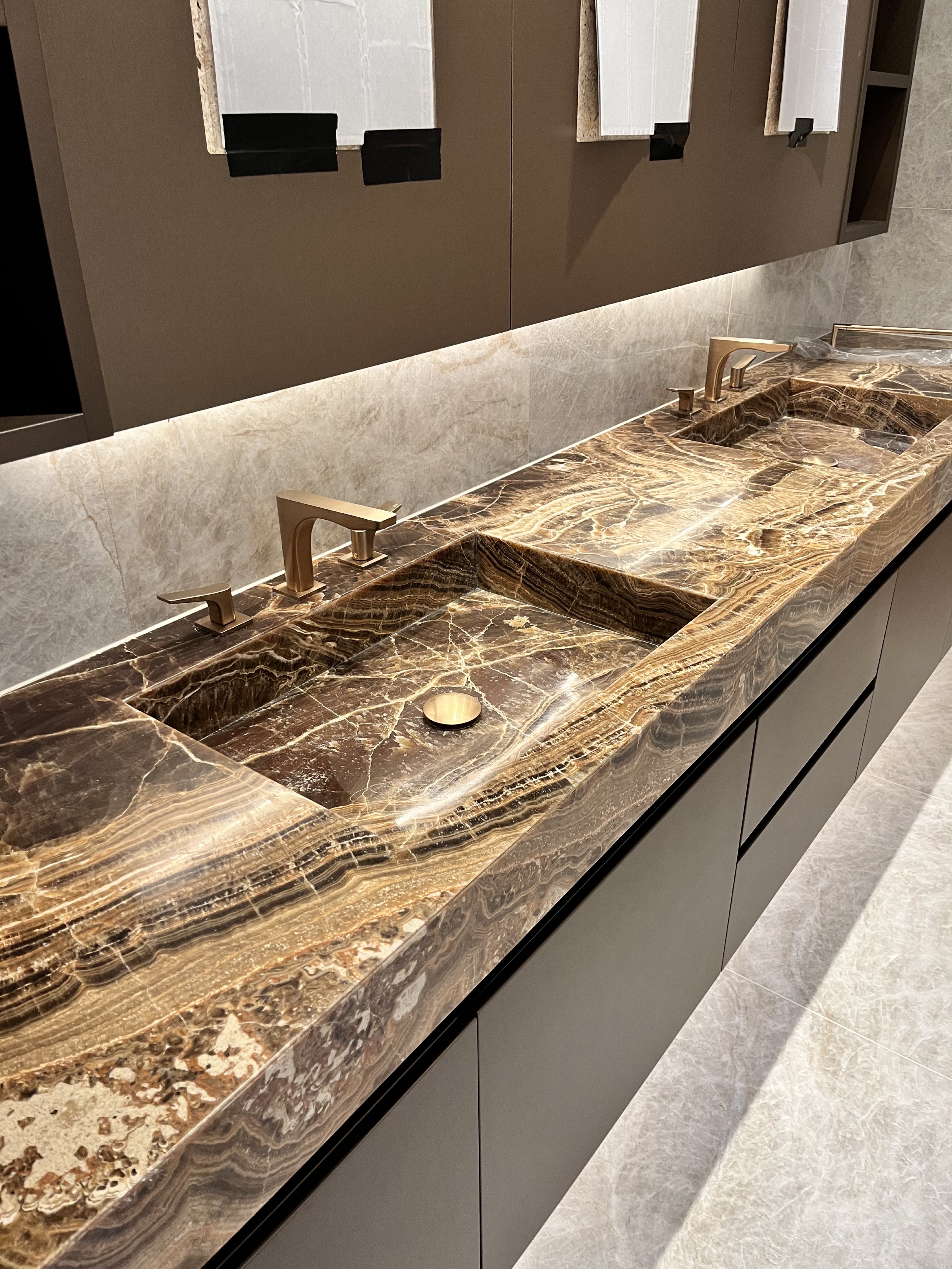 Luxury bathroom stonework in London
