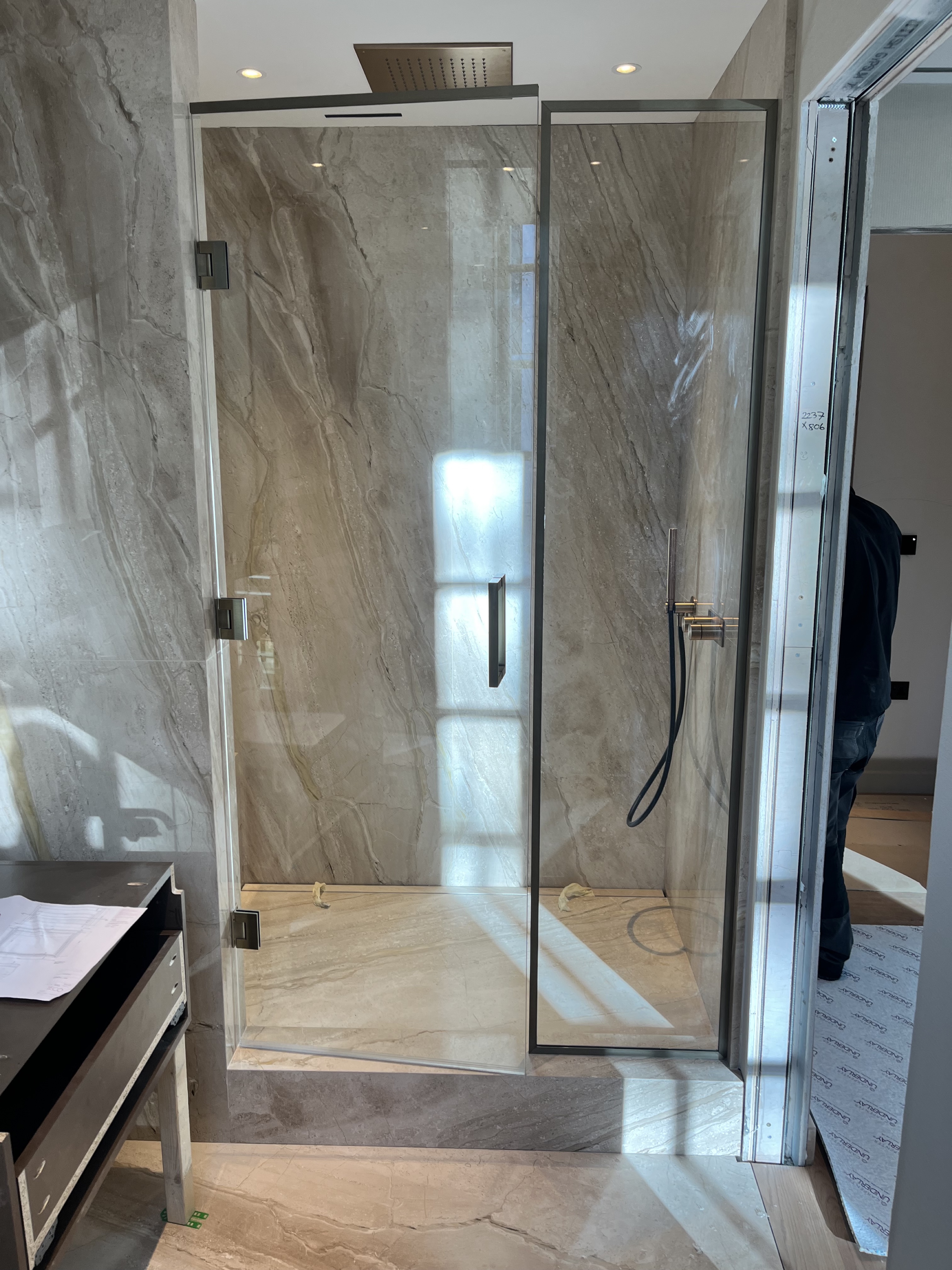 Shower feature stonework in London
